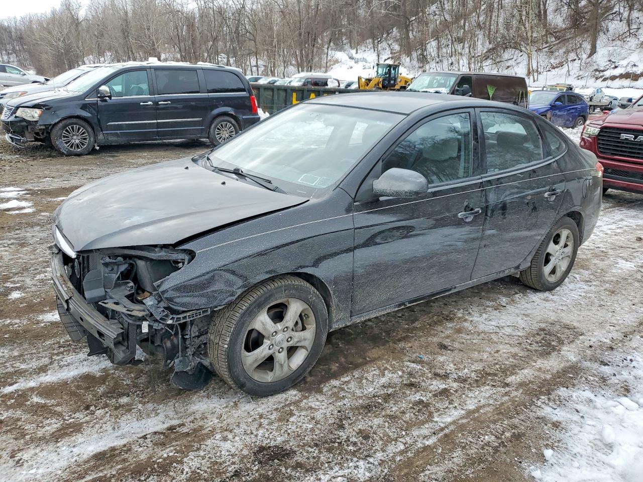 2010 Hyundai Elantra GLS, VIN KMHDU4AD4AU191037 — Front end