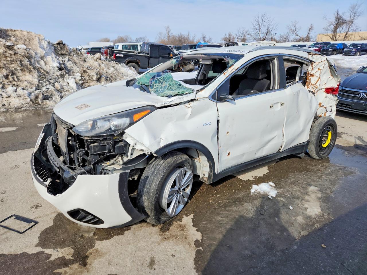 2019 Kia Sportage LX, VIN KNDPMCAC1K7541873 — Frame damage