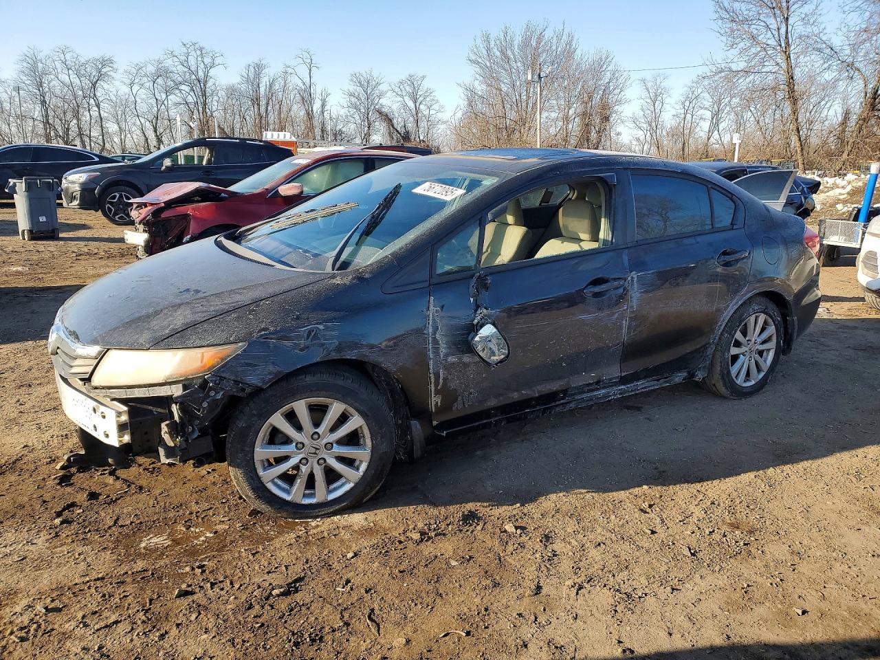 2012 Honda Civic EX, VIN 19XFB2F86CE382558 — Фото с аукциона
