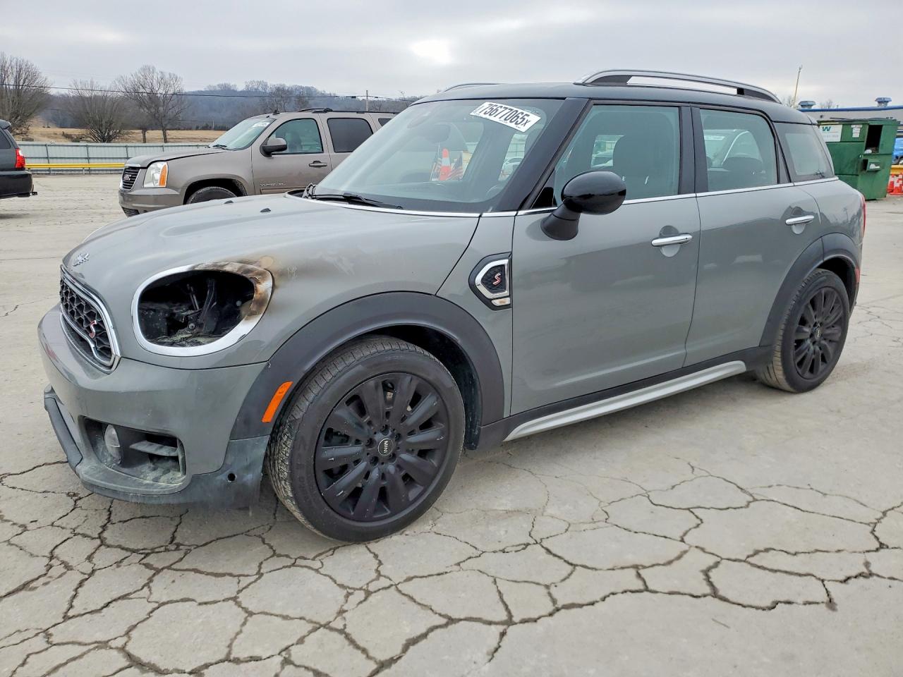 2019 MINI Countryman Cooper S, VIN WMZYT3C53K3E96015 — Engine fire