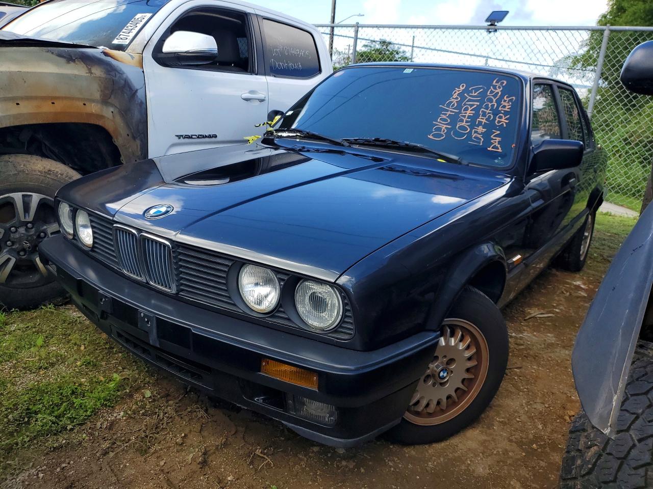1989 BMW 3 Series, VIN WBAAD21060AF63647 — Пожар