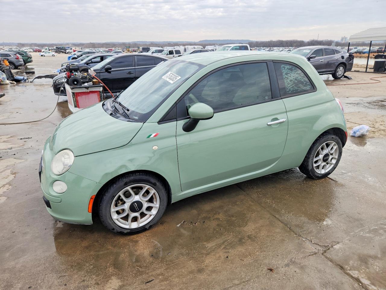 2013 FIAT 500 Pop, VIN 3C3CFFAR7DT737124 — Rear end
