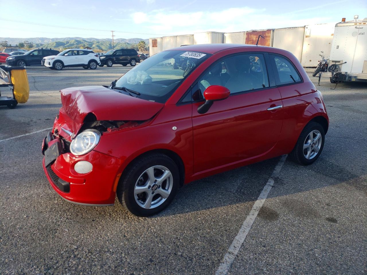 2014 FIAT 500 Pop, VIN 3C3CFFAR1ET184911 — Front end