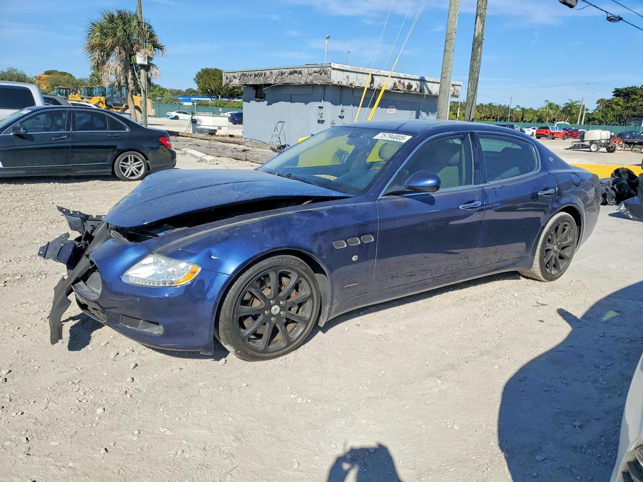 2009 Maserati Quattroporte, VIN ZAMJK39A490045222 — Front end