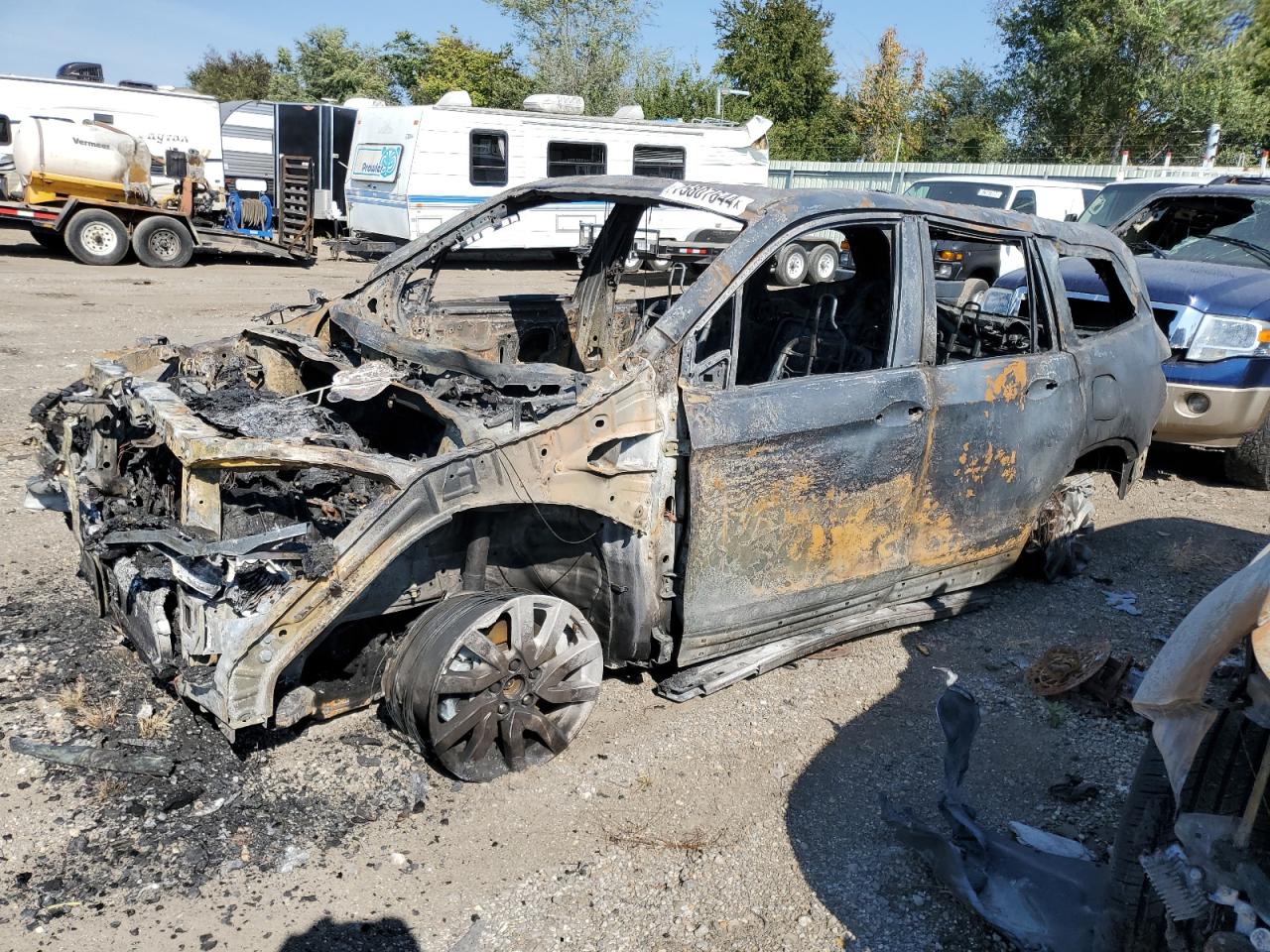 2021 Honda Pilot EX-L, VIN 5FNYF6H53MB100525 — Missing or altered VIN
