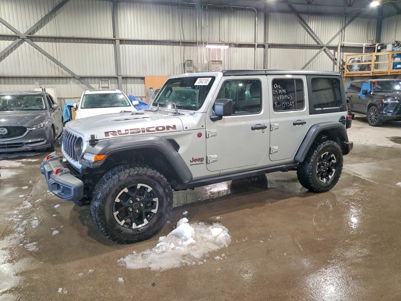 2024 Jeep Wrangler Rubicon, VIN 1C4PJXFG3RW159369 — Vandalism