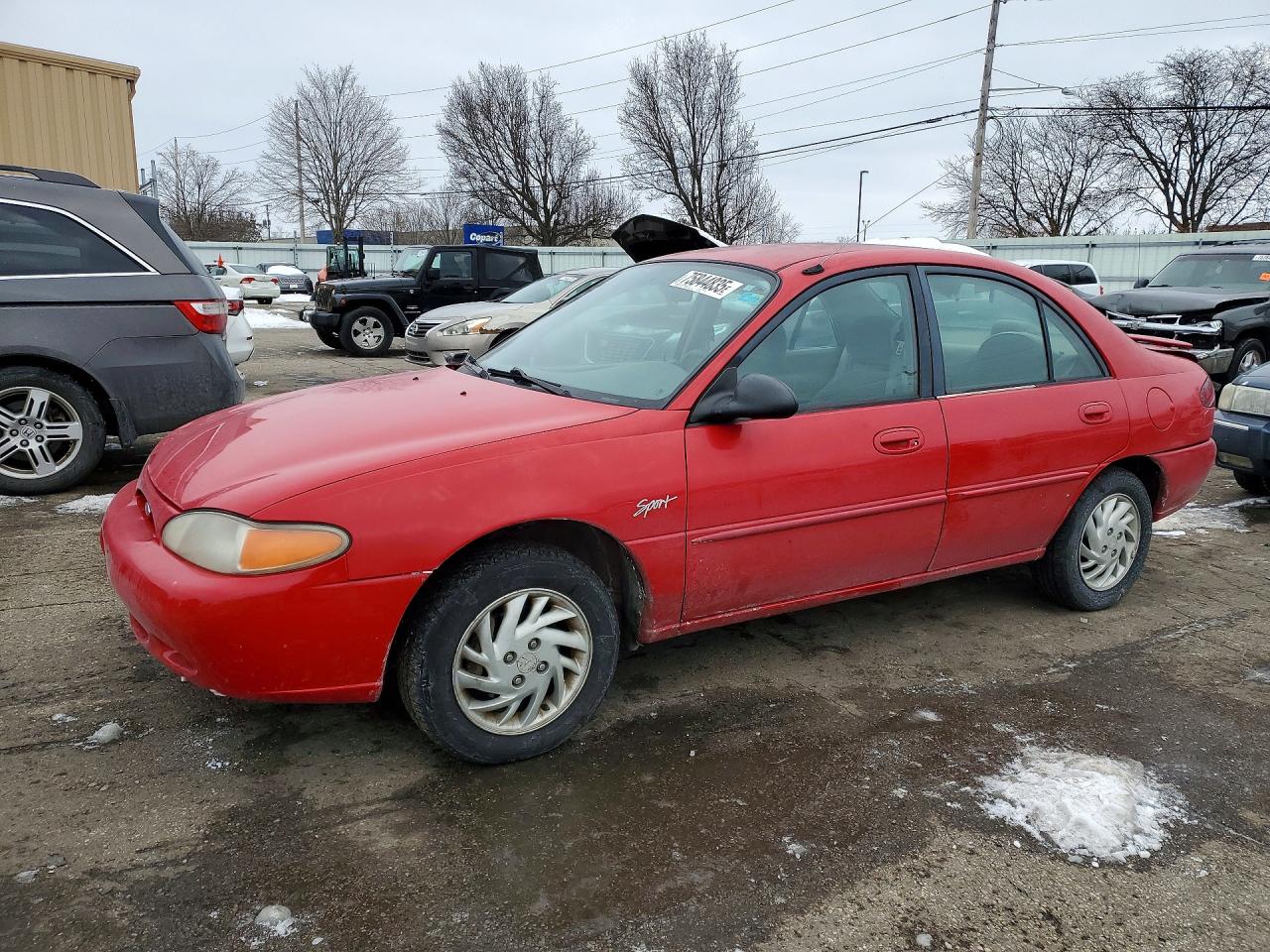 1997 Ford Escort LX, VIN 1FALP13P5VW236709 — Rear end