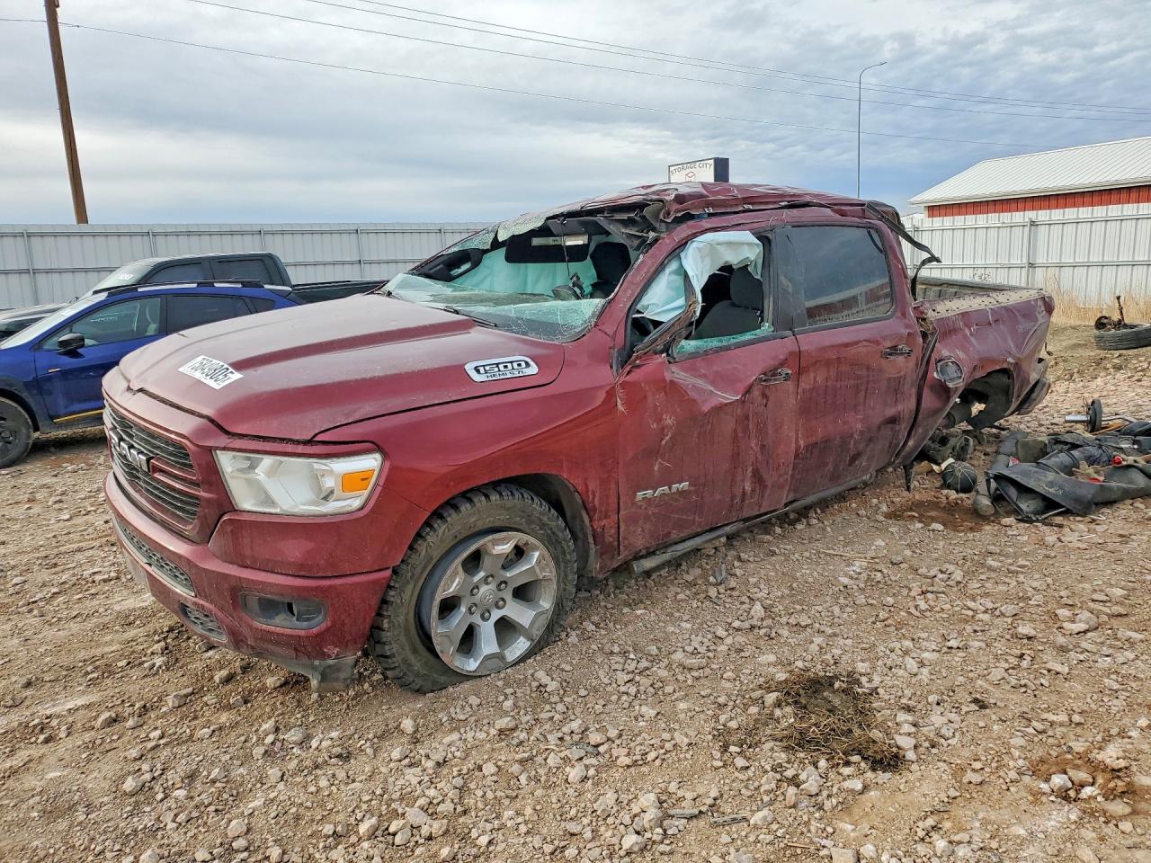 2020 Ram 1500 Big Horn, VIN 1C6SRFFT9LN374527 — Roof