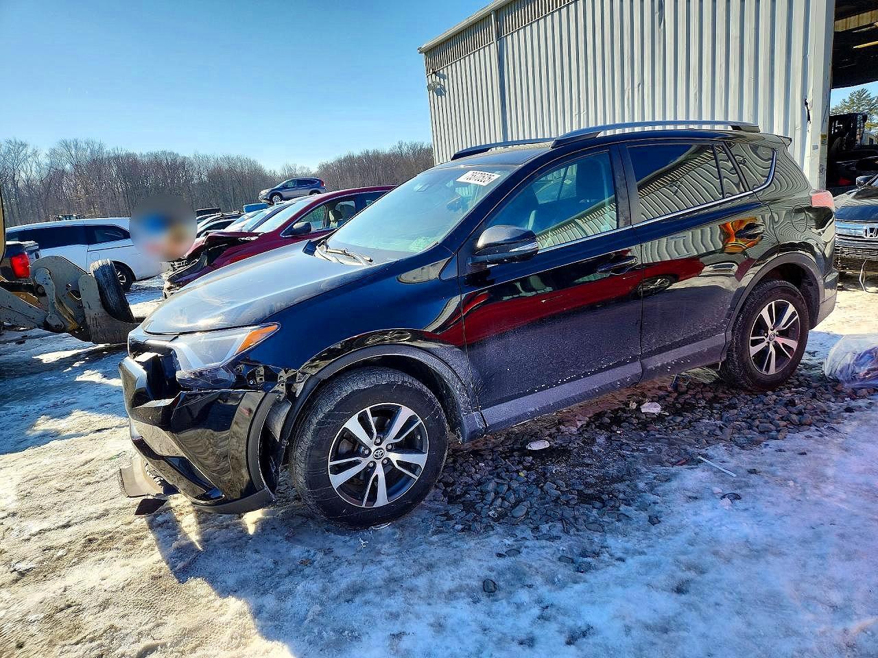 2018 Toyota RAV4 XLE, VIN 2T3RFREV8JW715412 — Front end