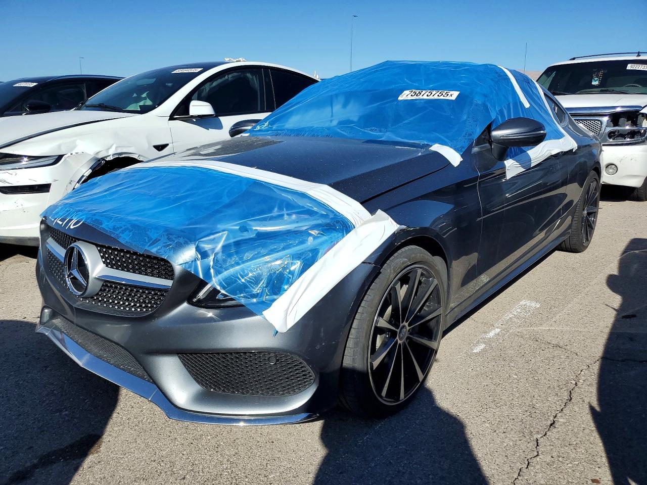 2018 Mercedes-Benz C 300, VIN WDDWJ4JB2JF734139 — Interior fire