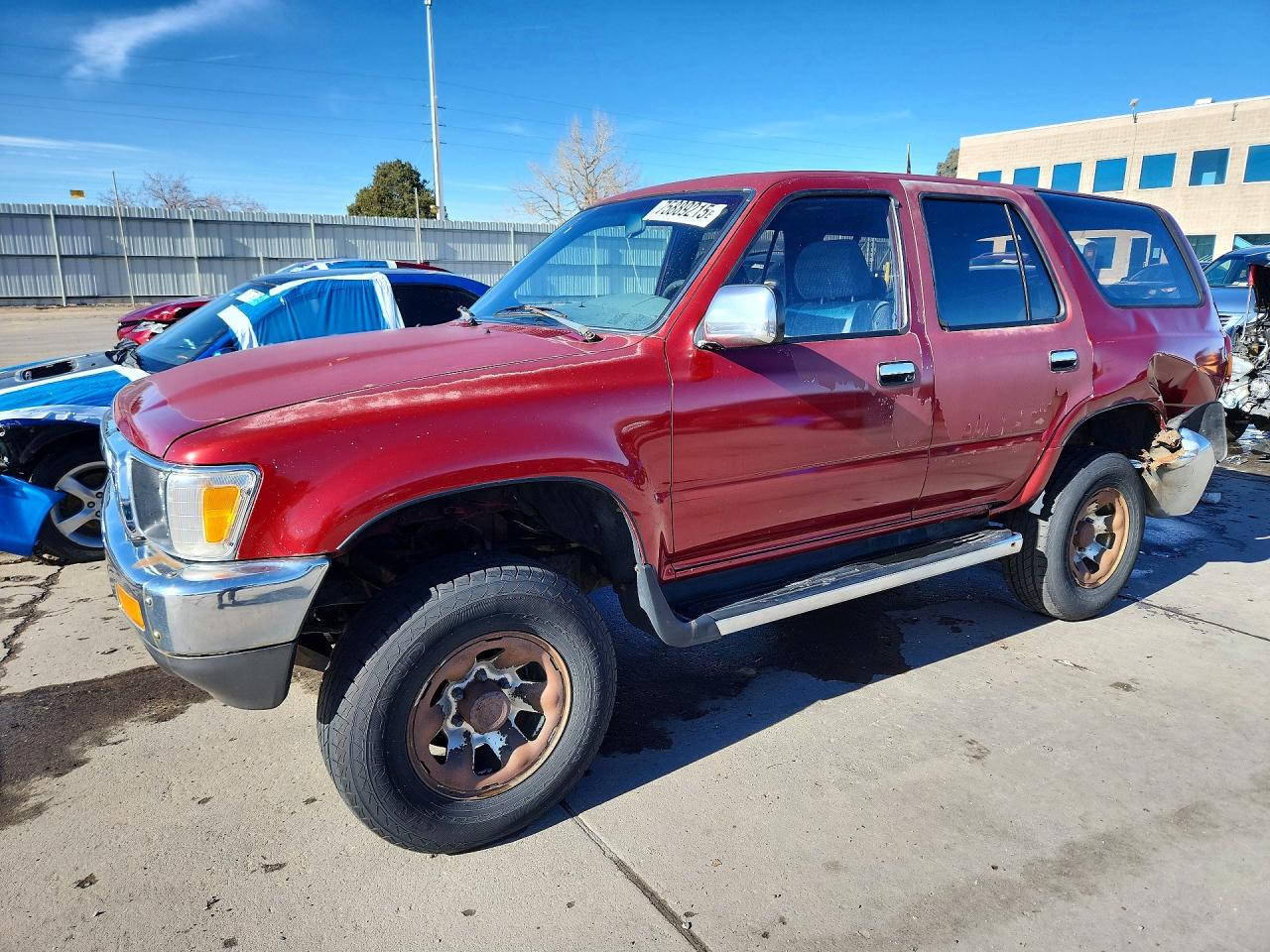 1991 Toyota 4Runner, VIN JT3VN39W6M8028297 — Rear end