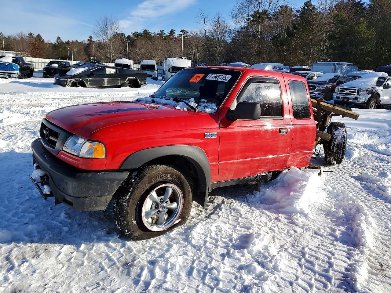 2009 Mazda B-Series, VIN 4F4ZR47E39PM01348 — Frame damage