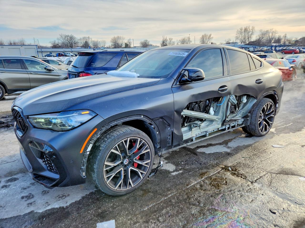 2023 BMW X6 M, VIN 5YMCY0C06P9R25266 — Side