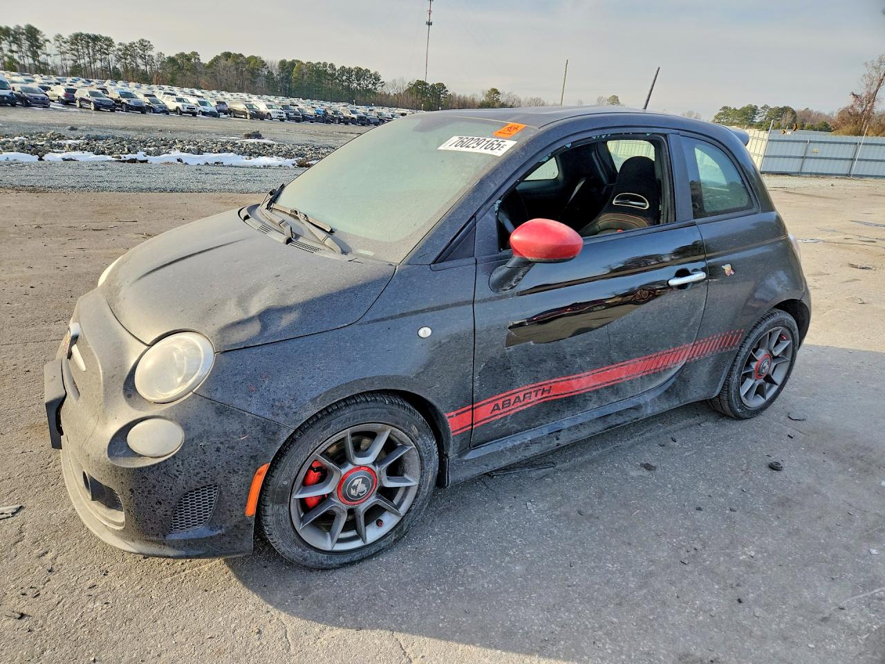 2013 FIAT 500 Abarth, VIN 3C3CFFFH7DT575463 — Roof