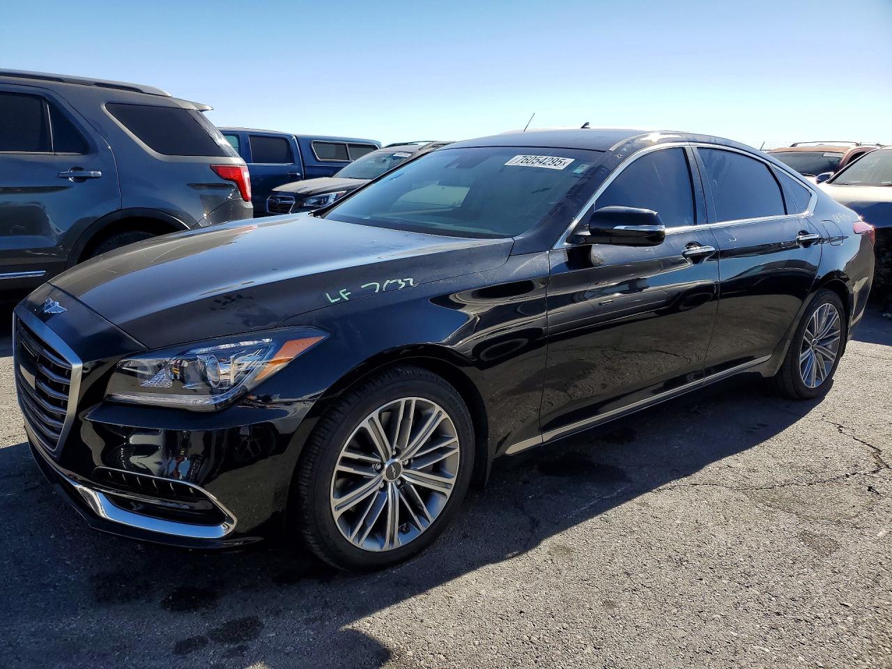 2019 Genesis G80 3.8L, VIN KMTFN4JE7KU302928 — Rear end
