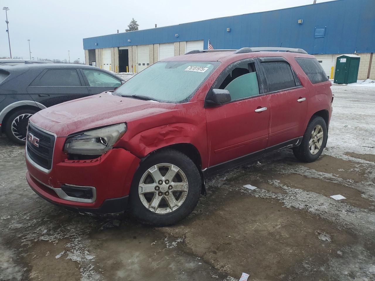 2014 GMC Acadia SLE, VIN 1GKKRPKD9EJ261320 — Front end