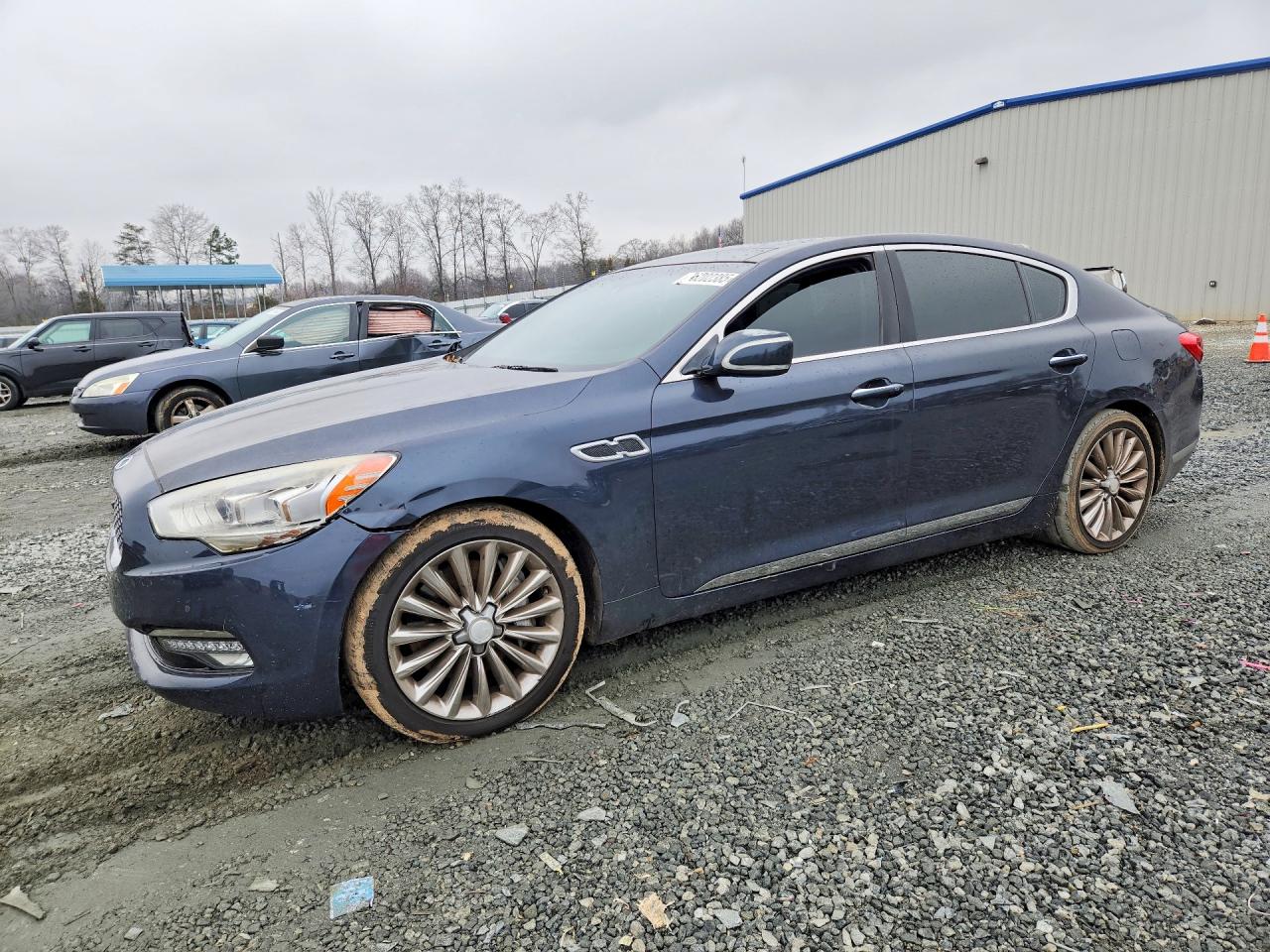 2015 Kia K900 Luxury, VIN KNALW4D41F6023323 — Front end