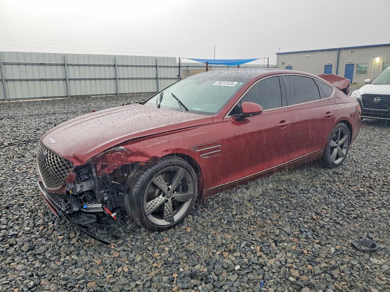 2023 Genesis G80 Sport, VIN KMTGB4SDXPU185081 — Rear end