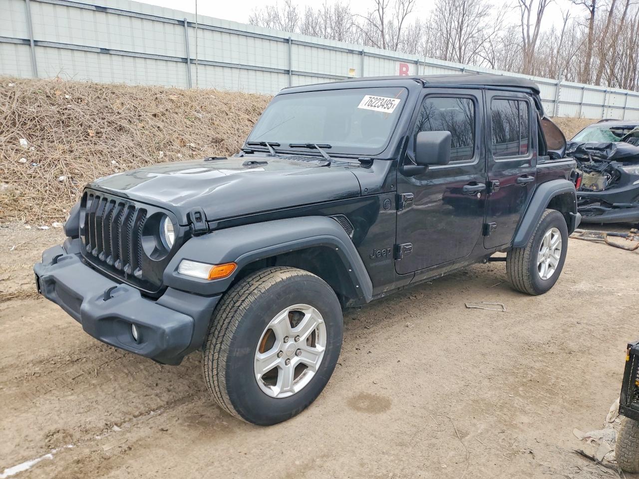 2022 Jeep Wrangler Unlimited Sport, VIN 1C4HJXDN4NW127935 — Rollover