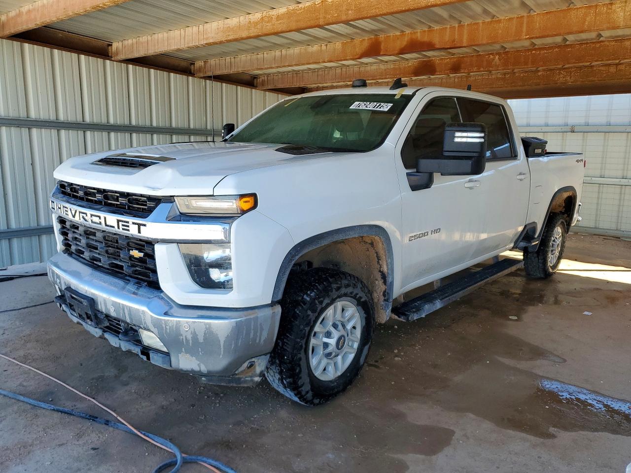 2021 Chevrolet Silverado 2500HD LT, VIN 1GC4YNE78MF283554 — Hail