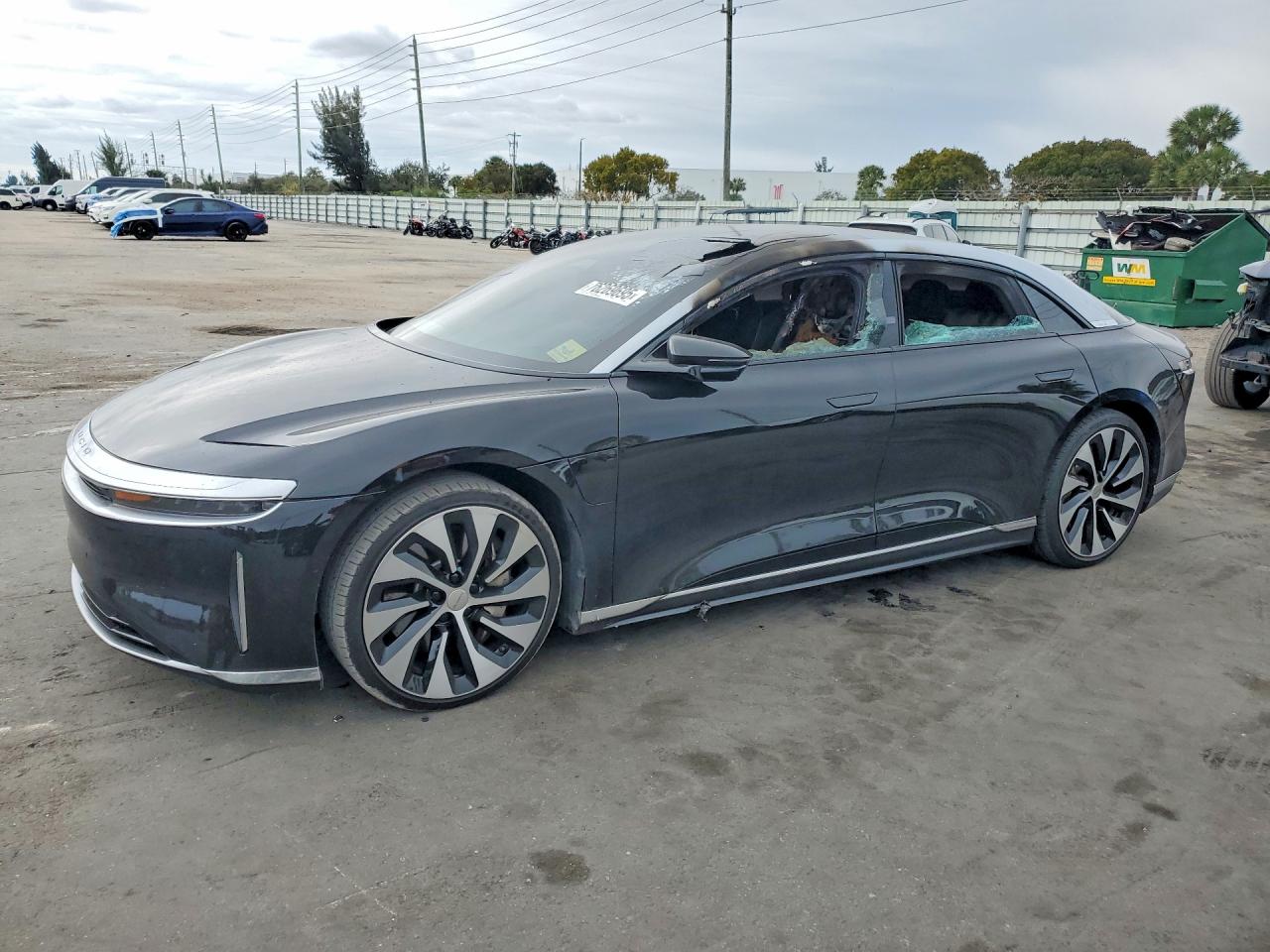 2023 Lucid Air Touring, VIN 50EA1TEA0PA003002 — Interior fire
