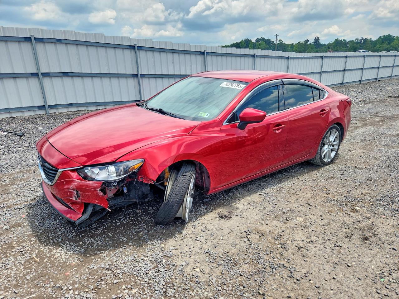 2015 Mazda 6 i Touring, VIN JM1GJ1V5XF1200537 — Front end