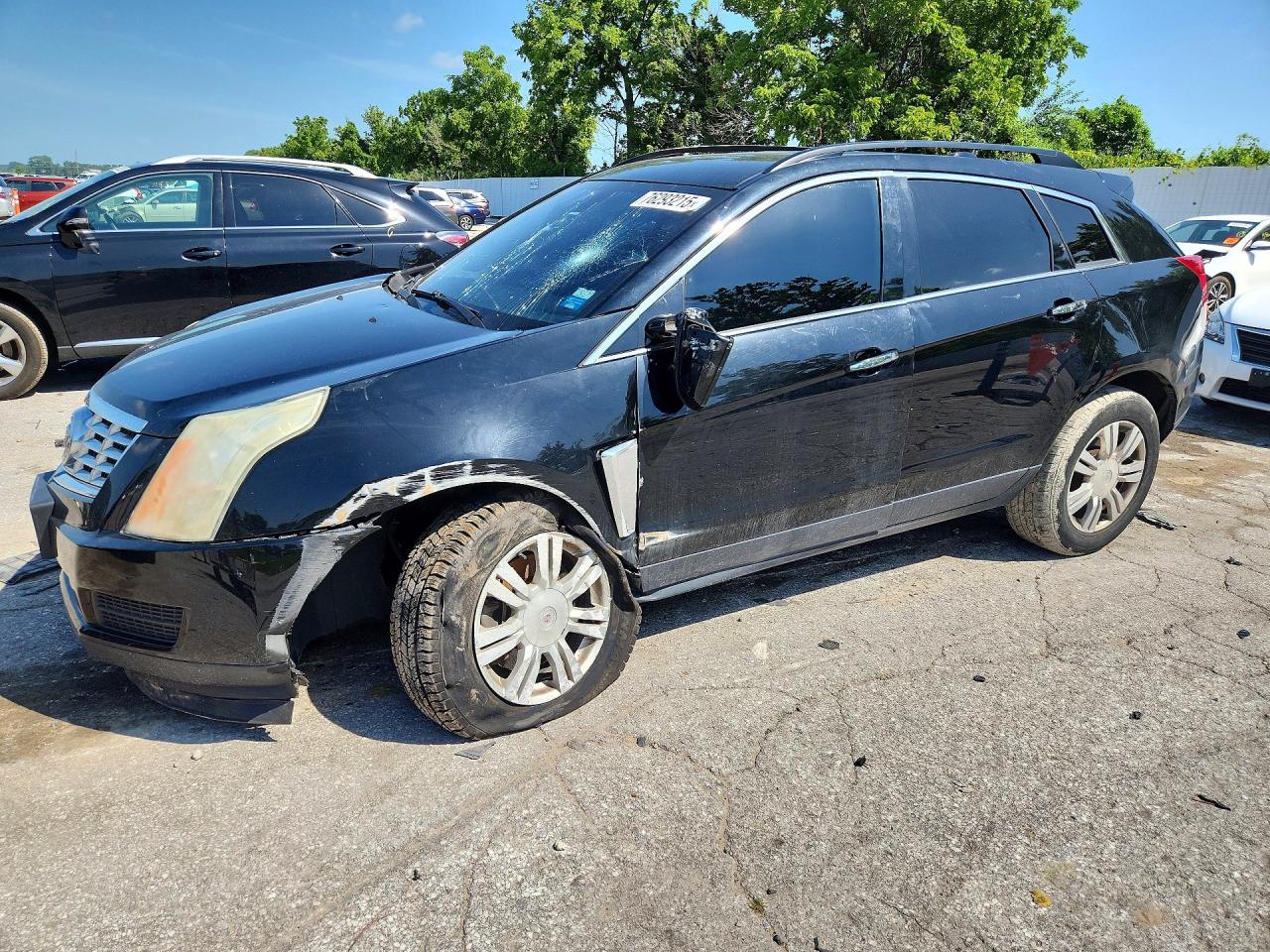 2015 Cadillac SRX, VIN 3GYFNAE34FS582720 — Undercarriage