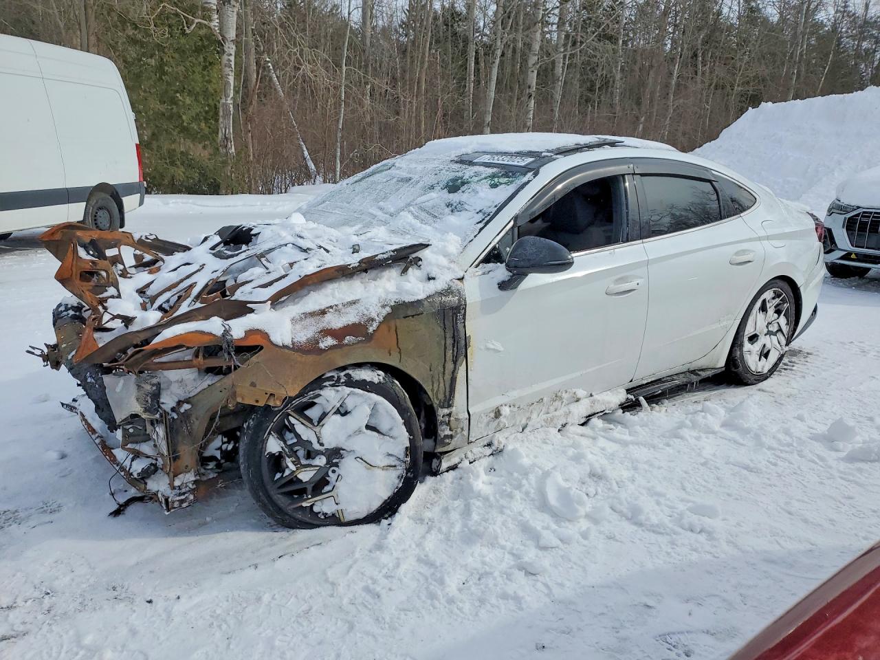 2021 Hyundai Sonata N Line, VIN 5NPEK4JC6MH099593 — Engine fire