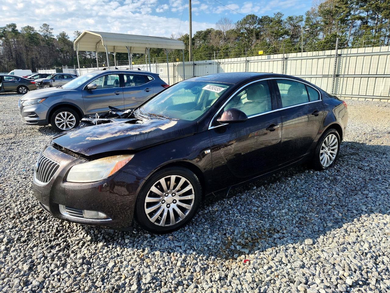 2011 Buick Regal CXL Turbo TO1, VIN W04GV5EV1B1134654 — Engine fire