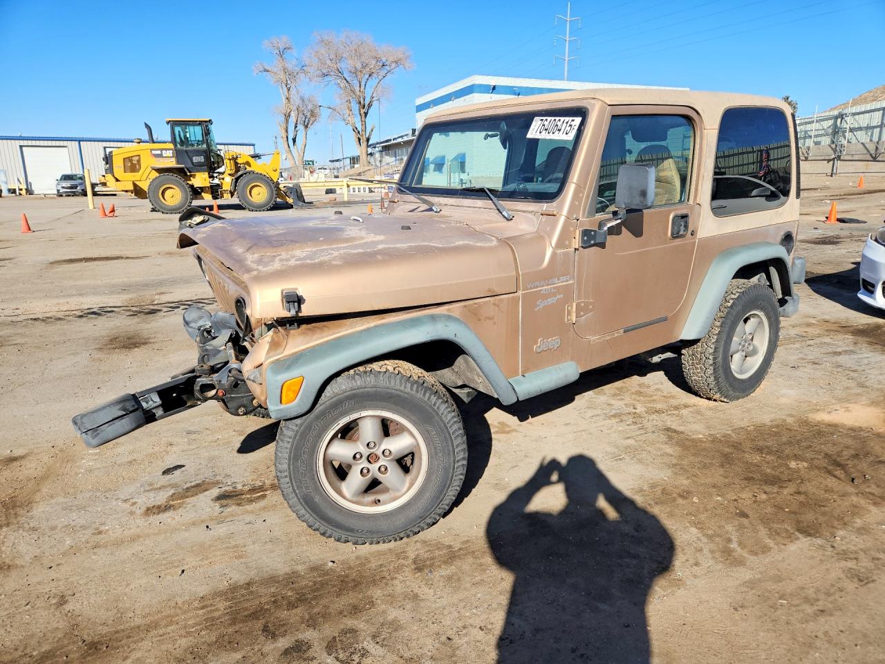 1999 Jeep Wrangler Sport, VIN 1J4FY19S0XP407289 — Front end