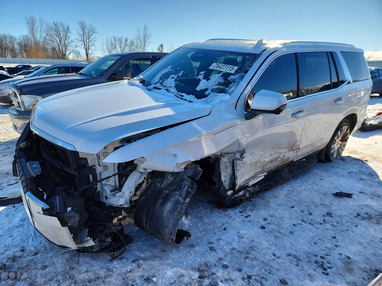 2021 Cadillac Escalade Premium Luxury, VIN 1GYS4BKLXMR310698 — Front end