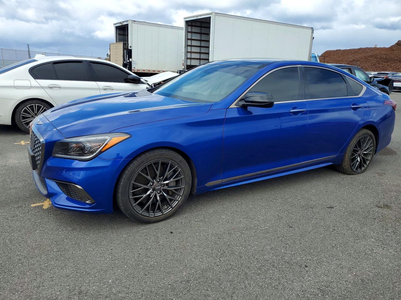 2020 Genesis G80 Sport, VIN KMTFN4JB5LU331898 — Undercarriage