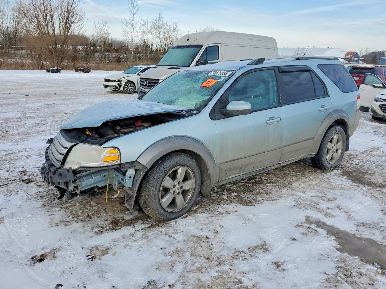2008 Ford Taurus X SEL, VIN 1FMDK02W38GA19766 — Front end
