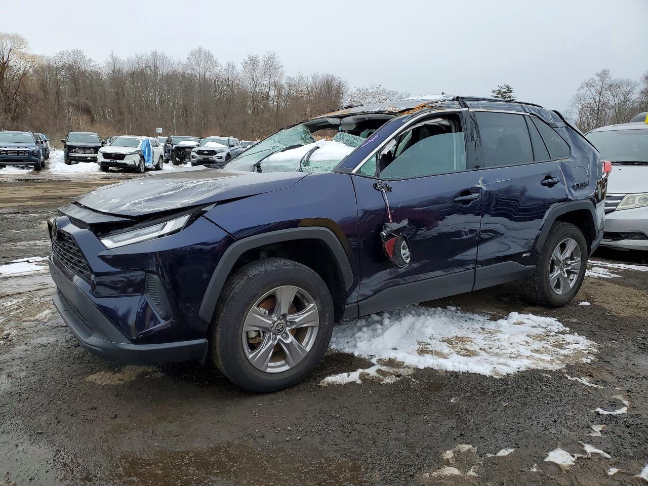 2025 Toyota RAV4 Hybrid XLE, VIN 2T3RWRFV3SW255477 — Rollover