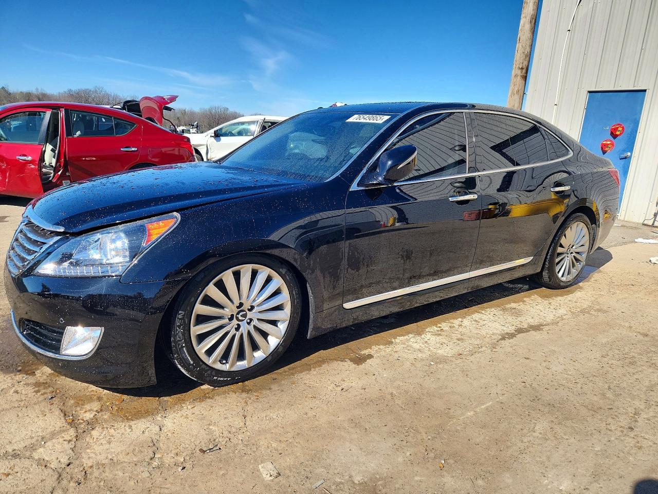 2015 Hyundai Equus Signature, VIN KMHGH4JH0FU095045 — Front end
