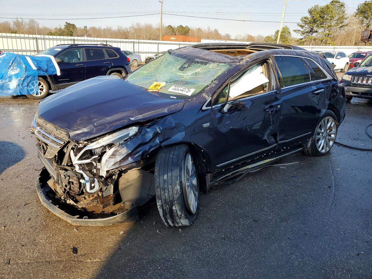 2019 Cadillac XT5 Platinum AWD, VIN 1GYKNGRS7KZ239285 — Rollover