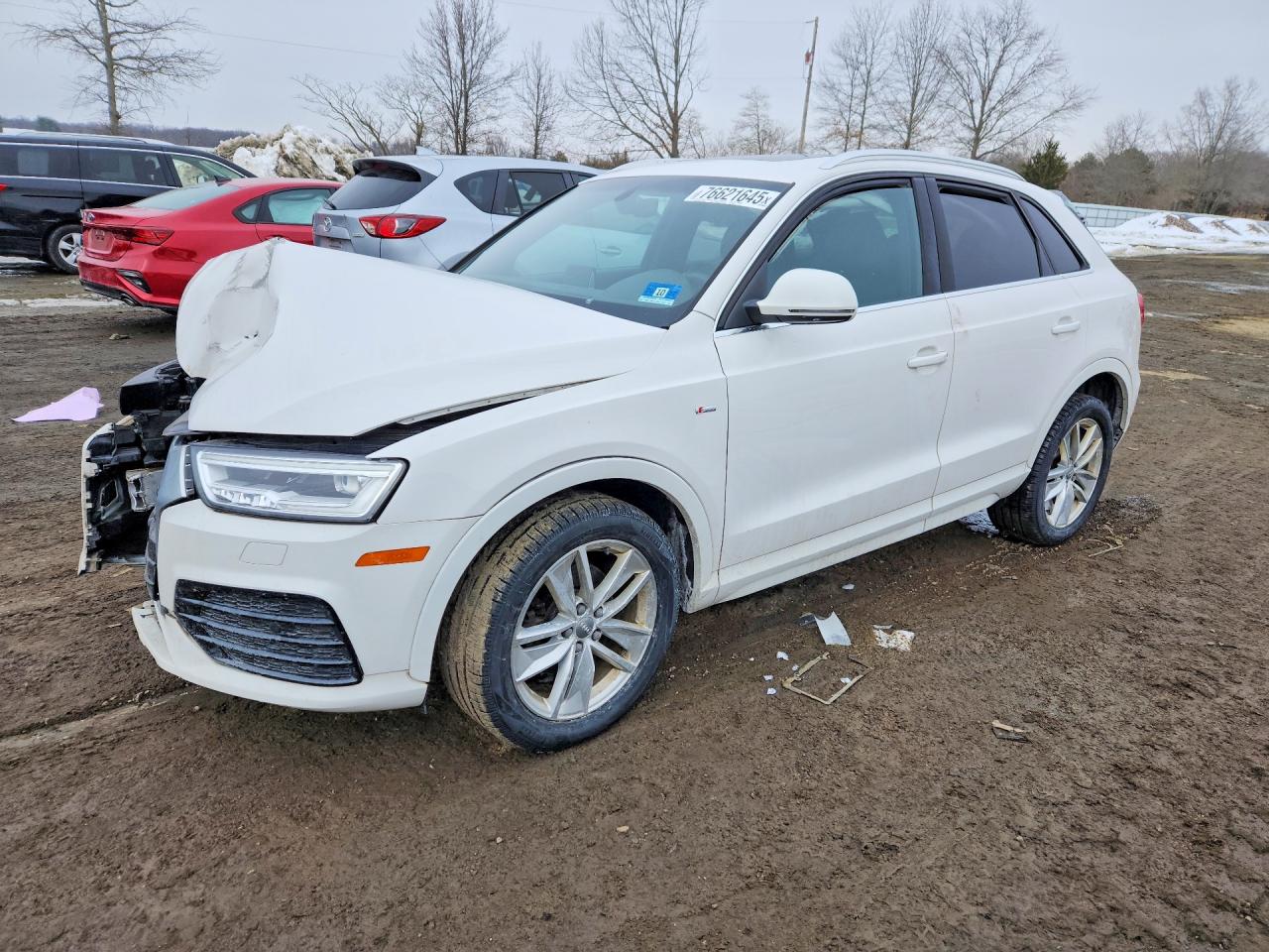 2018 Audi Q3 Premium Plus, VIN WA1JCCFS7JR034062 — Front end