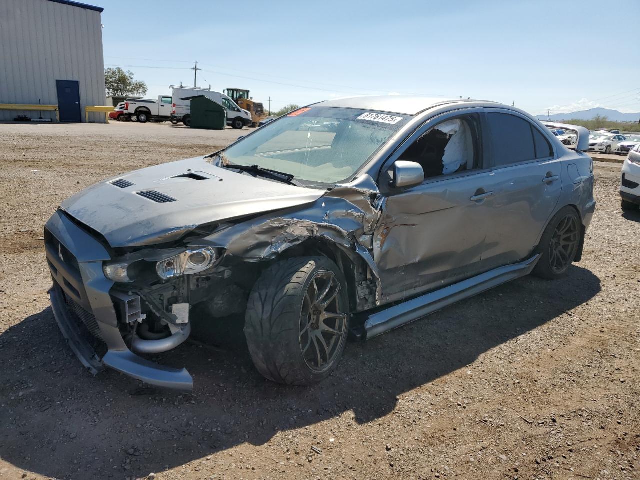 2013 Mitsubishi Lancer Evolution GSR, VIN JA32W8FVXDU024456 — Undercarriage