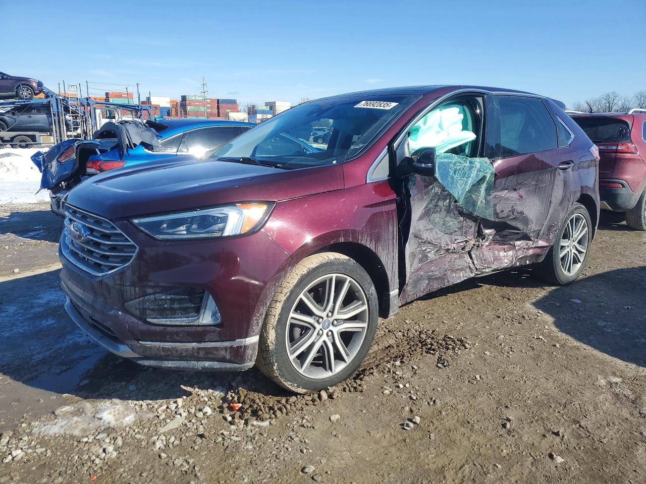 2019 Ford Edge Titanium, VIN 2FMPK4K95KBB03617 — Side