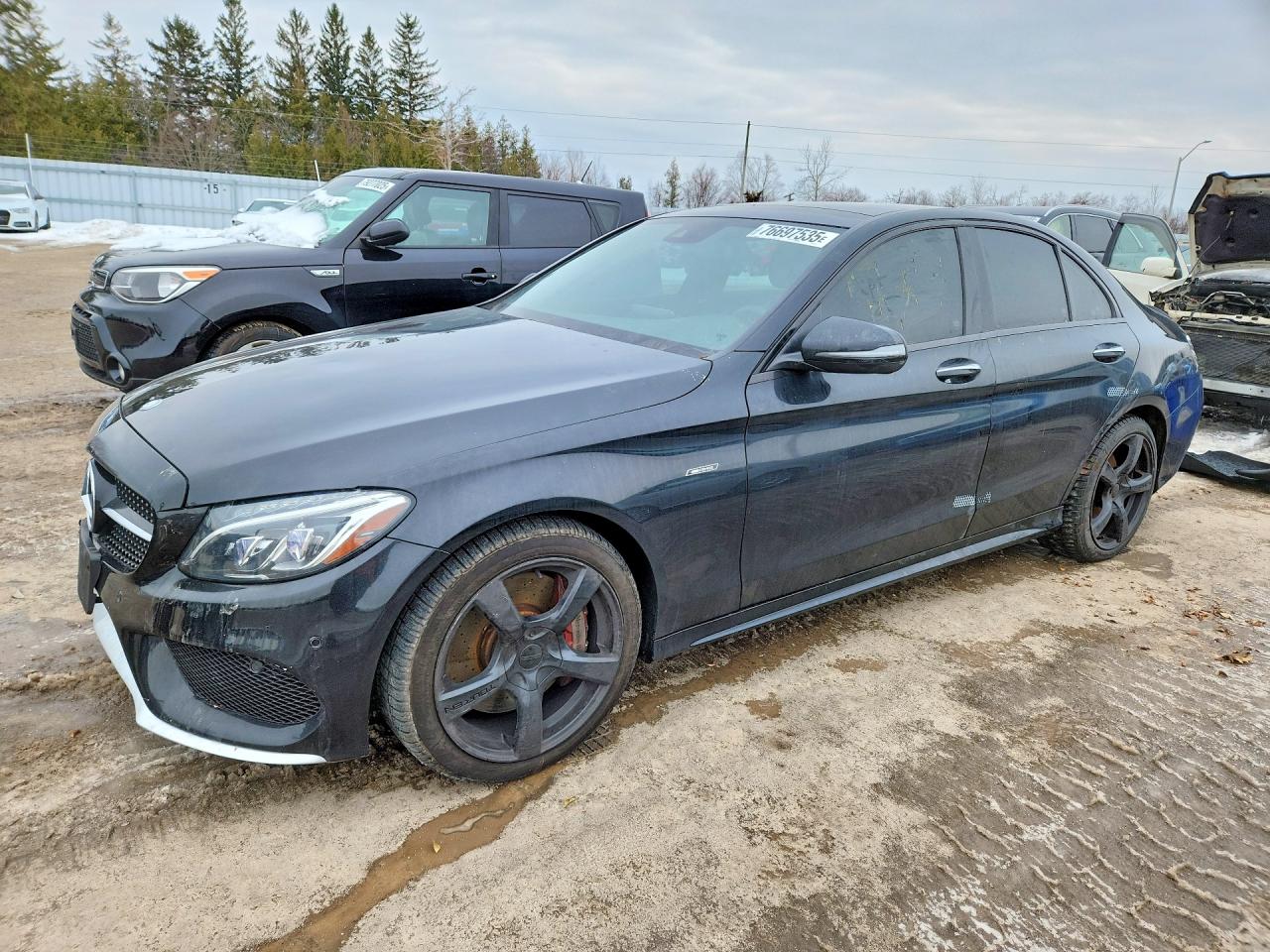 2016 Mercedes-Benz C 450 AMG, VIN 55SWF6EBXGU143117 — Vandalism