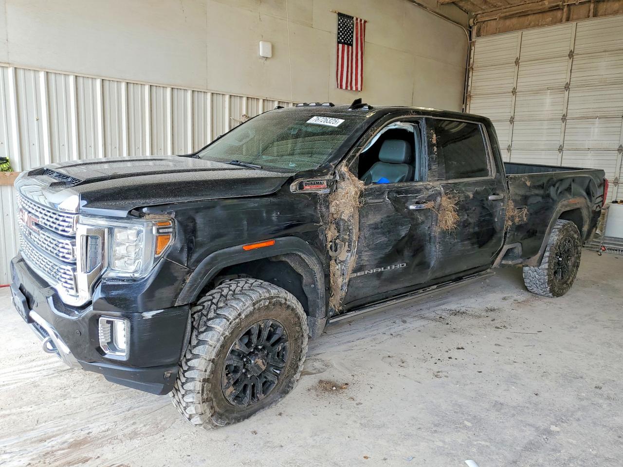 2022 GMC Sierra 3500HD Denali, VIN 1GT49WEY6NF145833 — Rollover