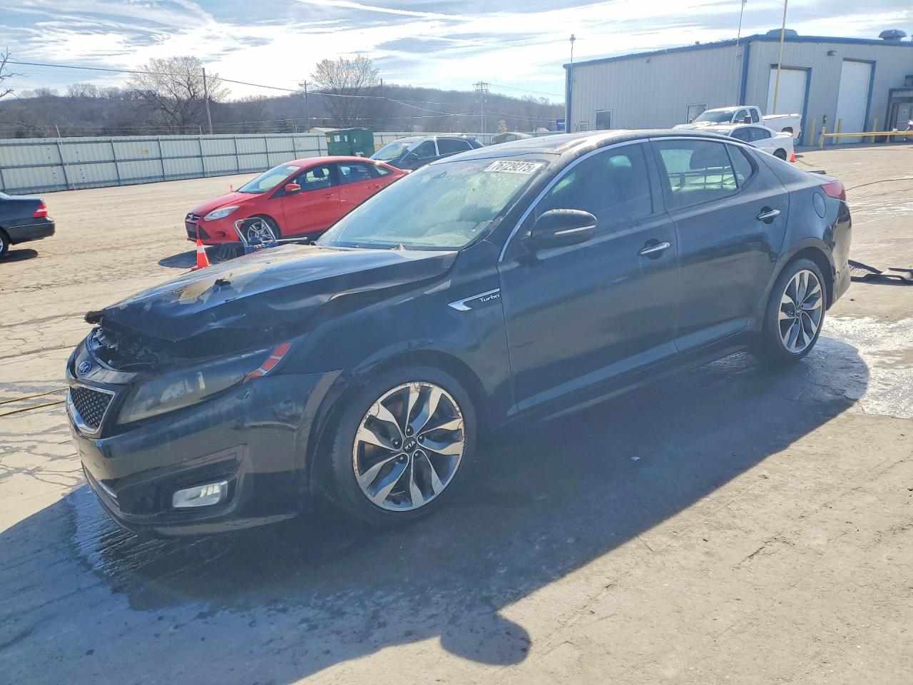 2014 Kia Optima SXL Turbo, VIN 5XXGR4A6XEG318969 — Burn