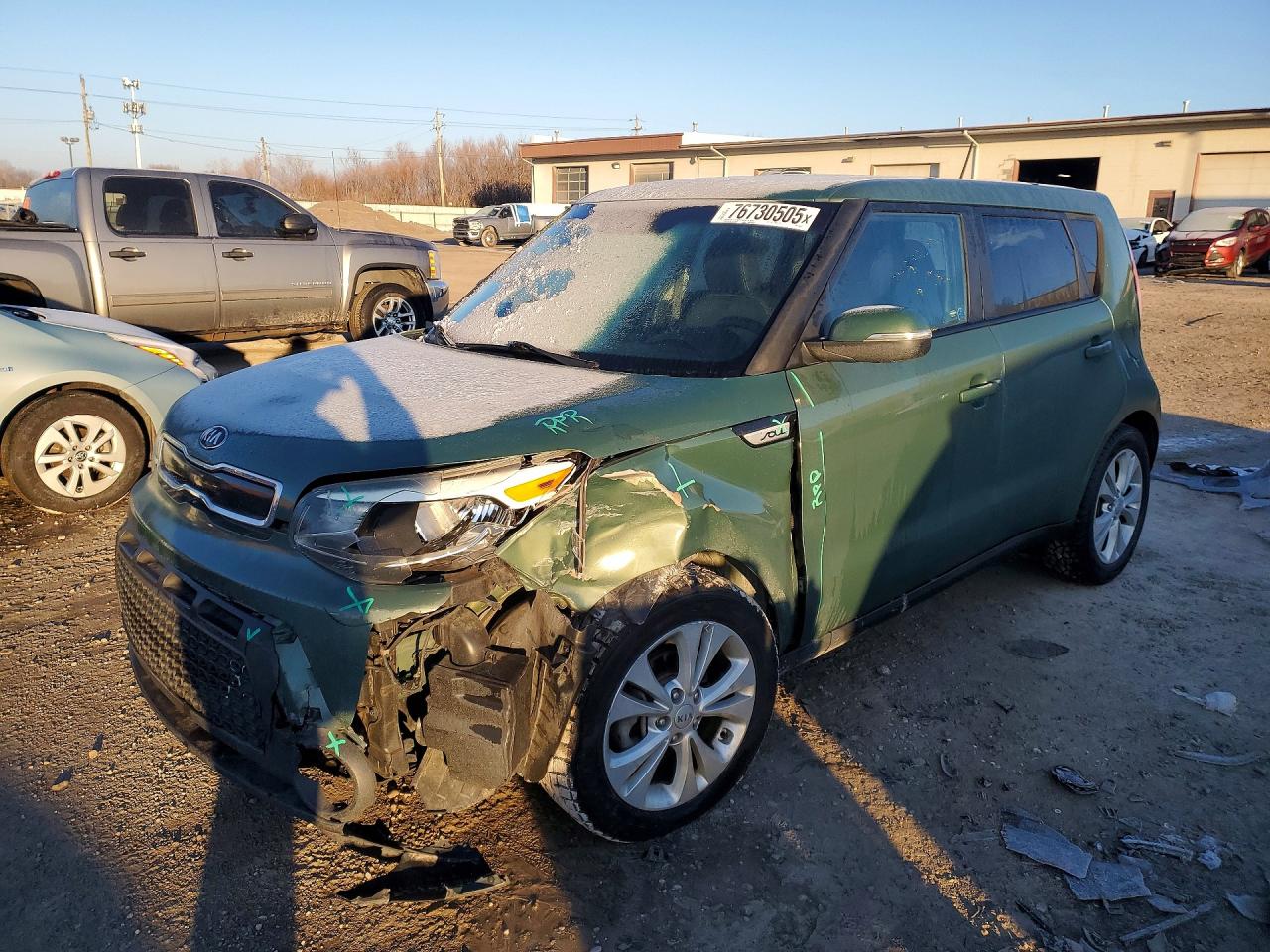 2014 Kia Soul +, VIN KNDJP3A56E7009375 — Front end