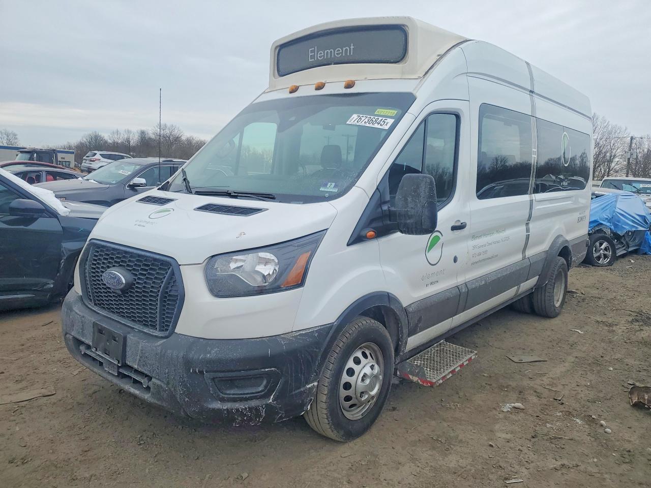2023 Ford Transit Passenger XLT, VIN 1FBVU5XG6PKB61465 — Rear end