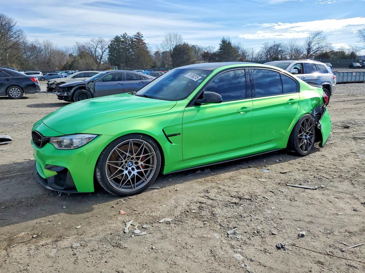 2015 BMW M3, VIN WBS3C9C58FP803521 — Зад