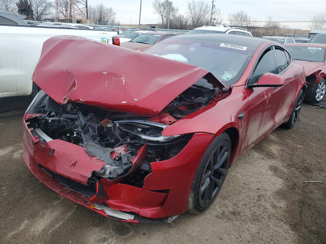 2025 Tesla Model S, VIN 5YJSA1E56SF549822 — Front end