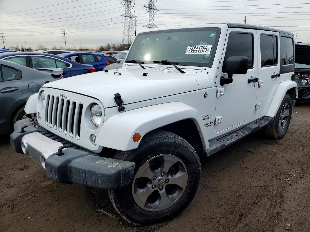 2017 Jeep Wrangler Unlimited Sahara, VIN 1C4BJWEG9HL581698 — Rear end