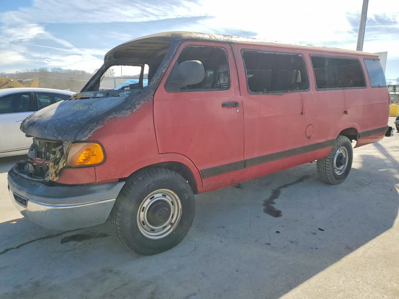 2001 Dodge Passenger, VIN 2B5WB35Z41K508980 — Пожар