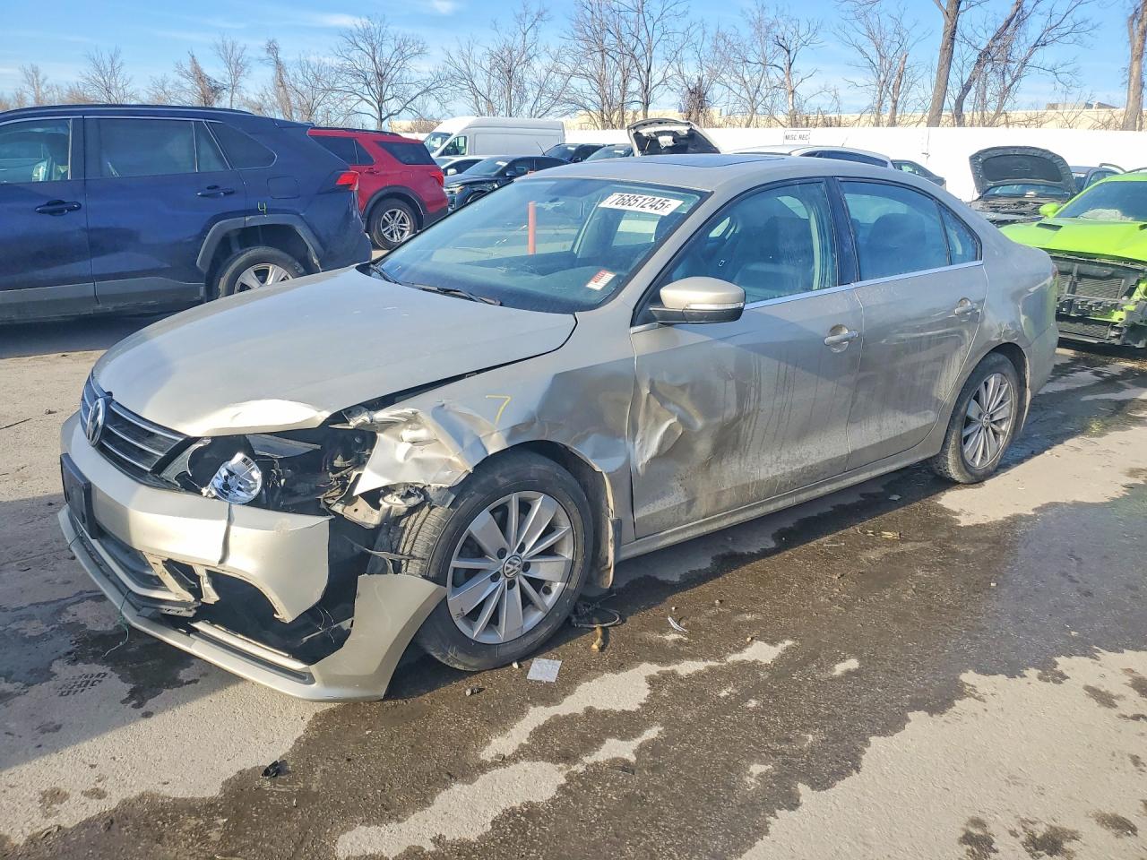 2016 Volkswagen Jetta SE, VIN 3VWD67AJ6GM210445 — Frame damage