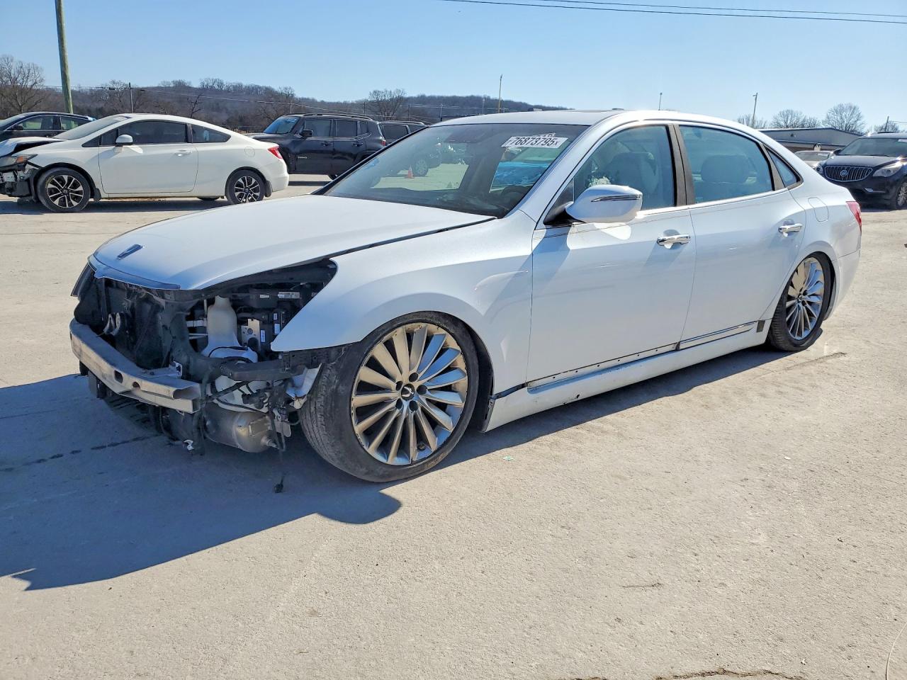 2014 Hyundai Equus Signature, VIN KMHGH4JH8EU087418 — Side